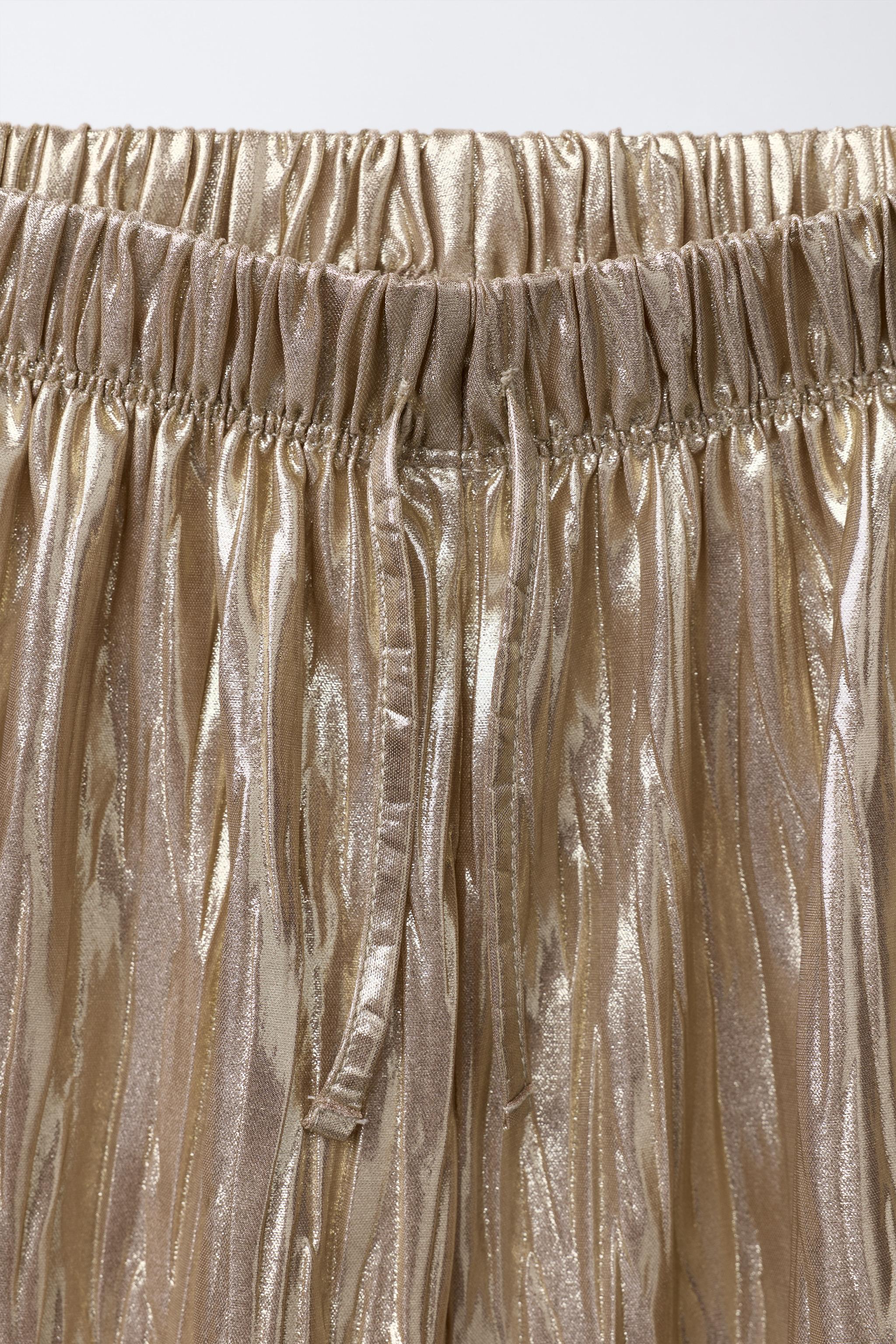 PANTALON BOUFFANT MÉTALLISÉ